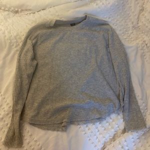 Target grey waffle knit sweater